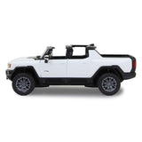Jamara Hummer EV 1:16 weiß 2,4GHz Tür manuell Ferngesteuertes Auto mit 2-Gang, Crab Walk und Licht