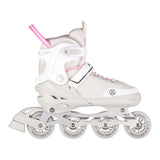 NILS EXTREME NH18188A 2in1 Inliner Schlittschuhe Gr. 39-43, Grau-Rosa, verstellbar