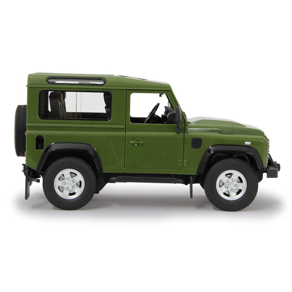 Jamara Land Rover Defender 1:14 grün 2,4GHz Tür manuell Ferngesteuertes Auto mit LED Fahrlicht