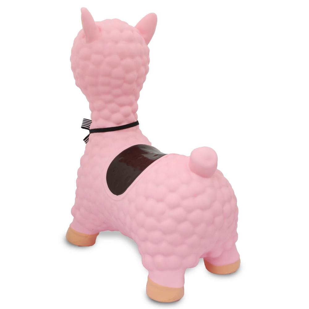 Jamara Hüpftier Lama, rosa, Hüpfspielzeug mit Luftpumpe