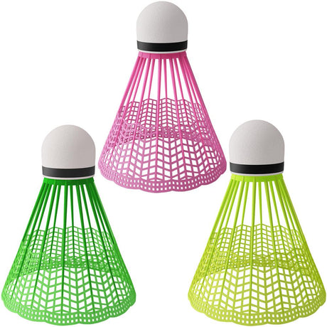 NILS Badmintonbälle Nylon 3 Stück, Multicolor Freizeit Indoor Outdoor