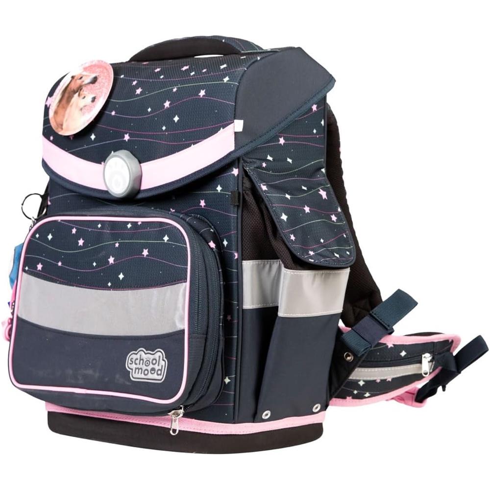 School-Mood Schulranzenset Timeless Pro, Ella (Pferd), 7-teilig