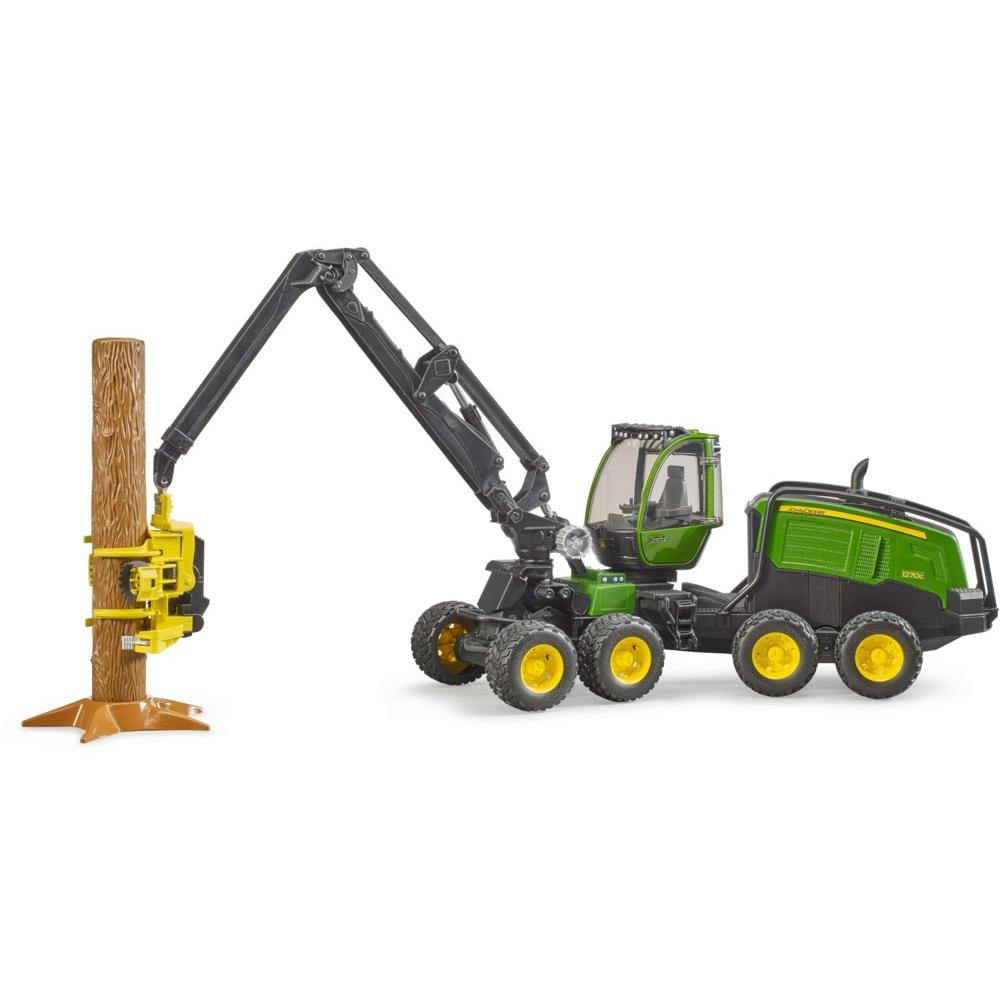 Bruder 02135 - John Deere 1270G Harvester mit 1 Baumstamm