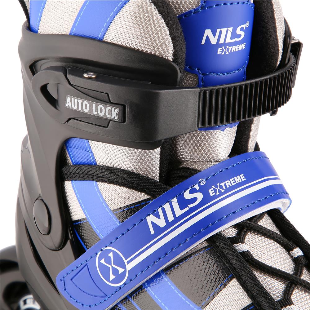 NILS EXTREME NH18366A 2in1 Inliner Schlittschuhe Kinder Gr. 34-38, Dunkelblau, verstellbar