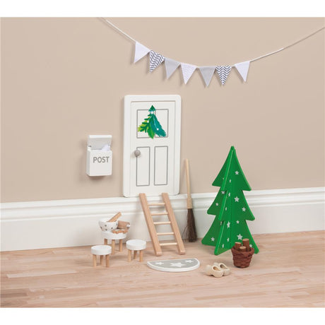 goki Wichteltür – skandinavische Holztür zum Spielen, für Kinder ab 3 Jahren