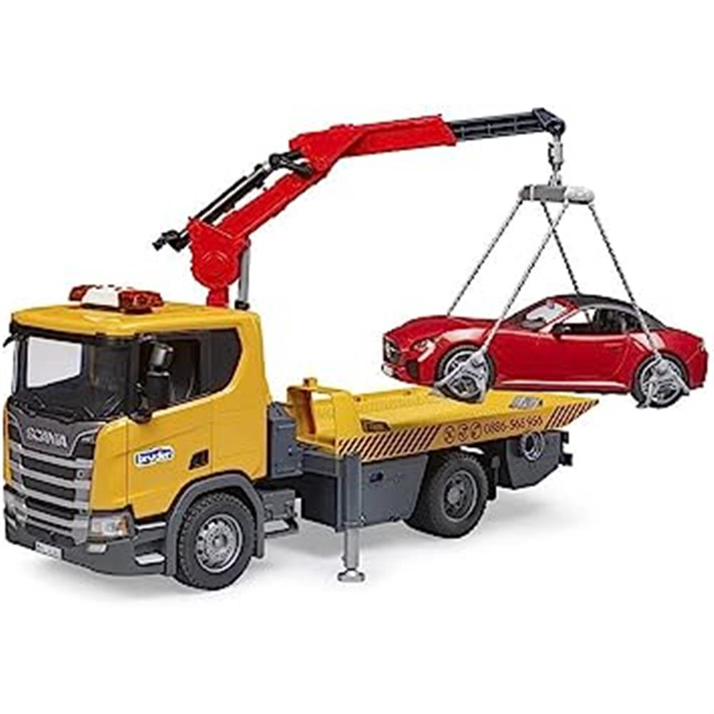 Bruder 03552 - Scania Super 560R Abschlepp-LKW, mit Light & Sound Modul und BRUDER Roadster