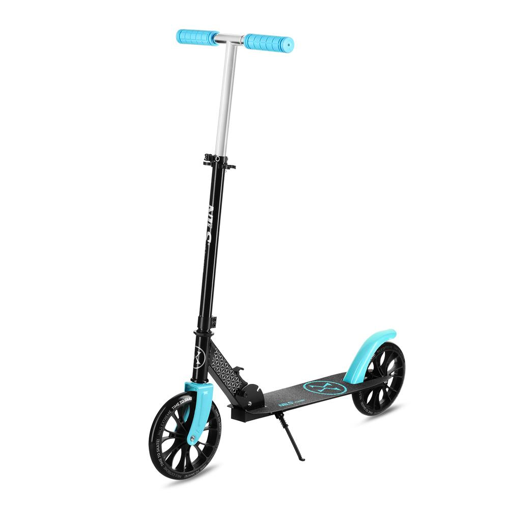 NILS EXTREME HM1302 City Scooter Schwarz-Blau, Freizeitroller, ABEC-7, bis 100 kg
