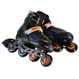 NILS EXTREME NH18190A BRAVE 2in1 Inliner Schlittschuhe Kinder Gr. 34-38, Blau, verstellbar