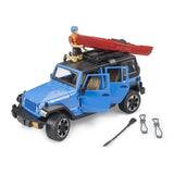 Bruder 02529 - Wrangler Rubicon Unlimited Kajak und Radfahrer