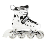 NILS EXTREME NH10905 4in1 LED Inliner Schlittschuhe Rollschuhe Gr. 39-42, Weiß, verstellbar