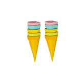 Roth Deko-Schultüten Set Uni, 4,5 cm – 10er Set Mini-Schultüten für Schulanfang