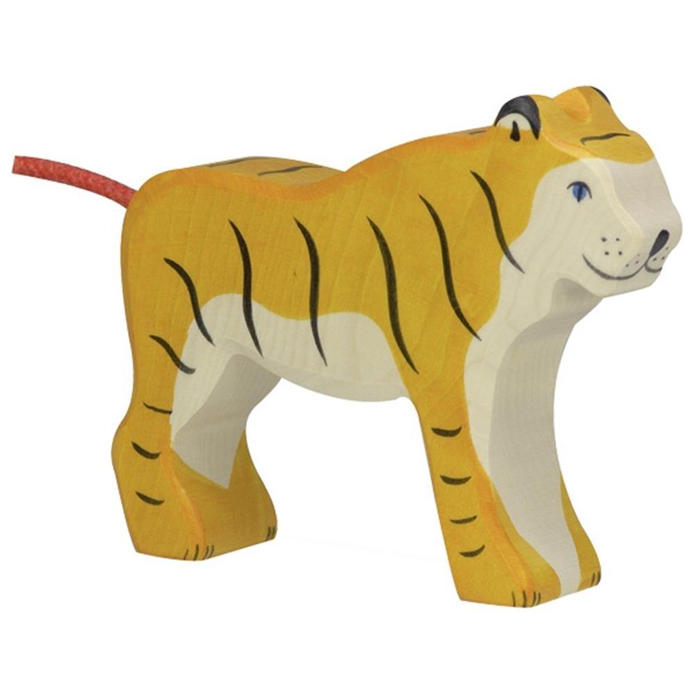 Holztiger Holzfigur - Tiger, stehend, Tierfigur