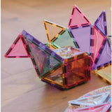 Cleverclixx Kompakt-Bausatz in Pastellfarben 36 Teile, kleines Erweiterungsset, Magnetspielzeug