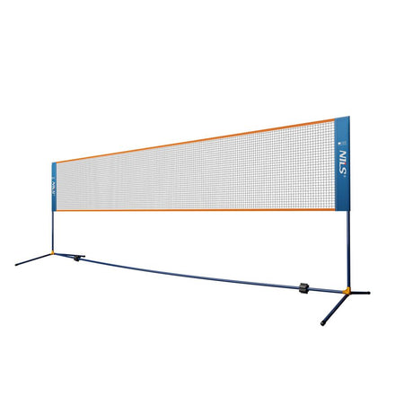 NILS Badmintonnetz 4 m, Freizeitnetz Outdoor Garten Sporthalle freistehend