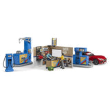 Bruder 62111 - bworld Tankstelle mit Fahrzeug und Waschplatz
