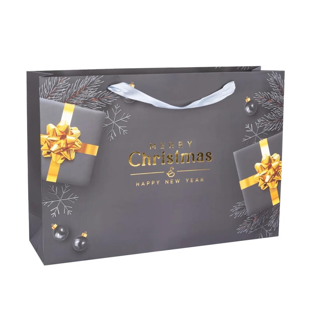 Idena Geschenktasche Merry Christmas 51 x 73 cm XXL Weihnachtsgeschenk Tasche