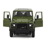 Jamara Land Rover Defender 1:14 grün 2,4GHz Tür manuell Ferngesteuertes Auto mit LED Fahrlicht