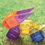 Cleverclixx Original-Bausatz in Knallfarben 60 Teile, langlebiges Magnetspielzeug, Magnetfliesen