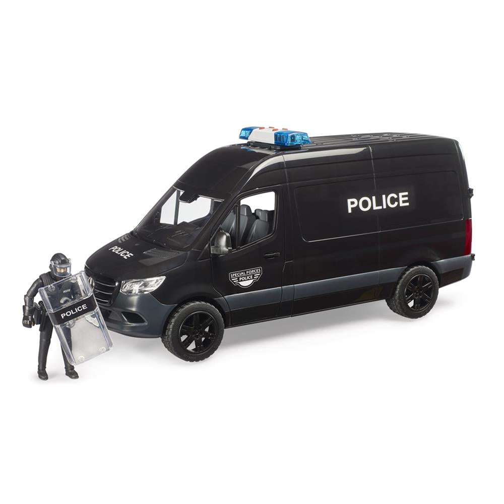 Bruder 02685 - MB Sprinter Police Special Forces, Polizei Spezialeinheit mit Figur