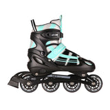NILS EXTREME NH18366A 2in1 Inliner Schlittschuhe Gr. 39-42, Blau-Grün, verstellbar