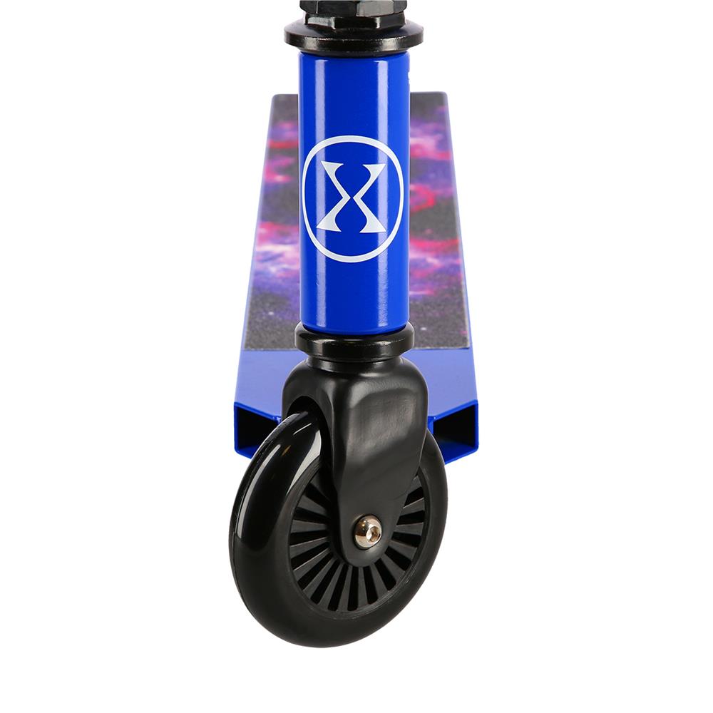 NILS EXTREME HS021 SPACE Stunt Scooter Blau, Freestyle Roller, ABEC-9, bis 100 kg