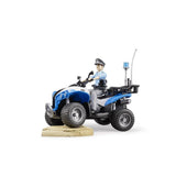 Bruder 63010 - Polizei-Quad mit Polizist und Ausstattung, 1:16