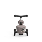 Scoot & Ride Highwaykick 1 Lifestyle, brown lines - Kinderroller mit Aufbewahrungsbox