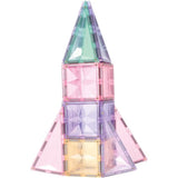 Cleverclixx Kompakt-Bausatz in Pastellfarben 36 Teile, kleines Erweiterungsset, Magnetspielzeug