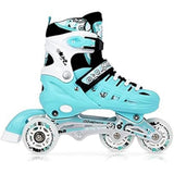 NILS EXTREME NH10905 4in1 Inliner Schlittschuhe Rollschuhe Gr. 39-42, Minzgrün, verstellbar