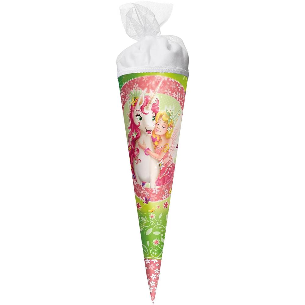 Roth Schultüte Einhornglück, 35cm, rund, Tüllverschluss