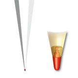 Roth Schultüte-Rohling/Basteltüte, weiß, 85cm, eckig, Rot(h)-Spitze, mit Tüllverschluss (rot)