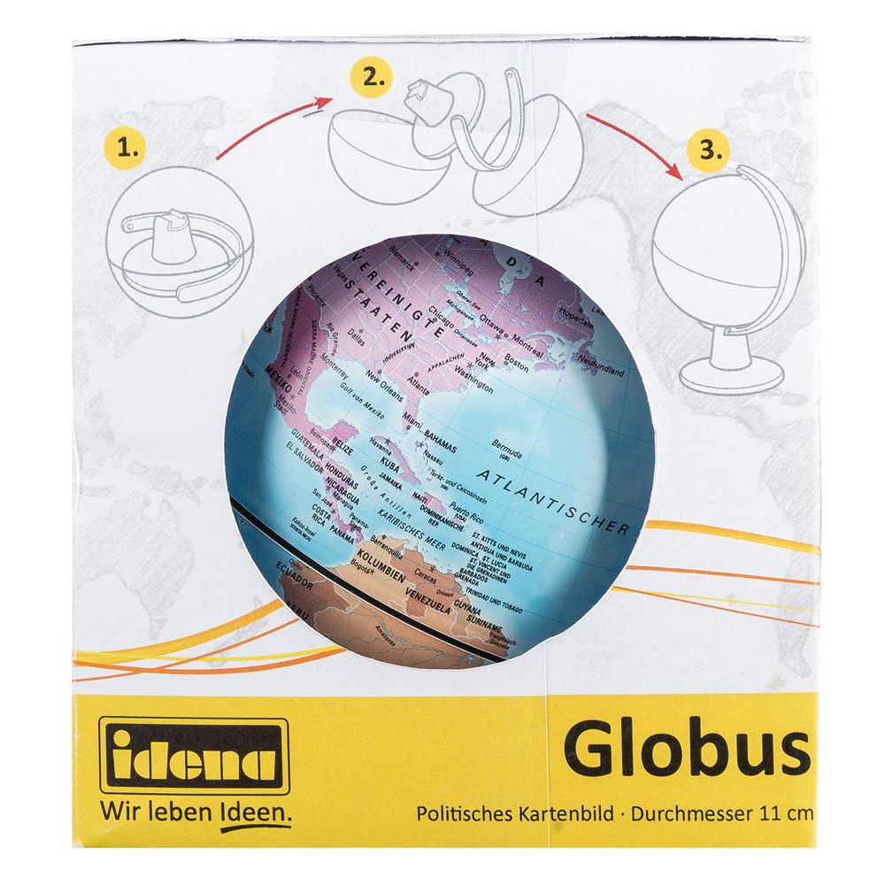 Idena Schülerglobus, 11 cm, politisches Kartenbild