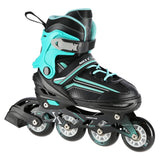NILS EXTREME NH18190 2in1 Inliner Schlittschuhe Kinder Gr. 29-33, Schwarz-Blau, verstellbar