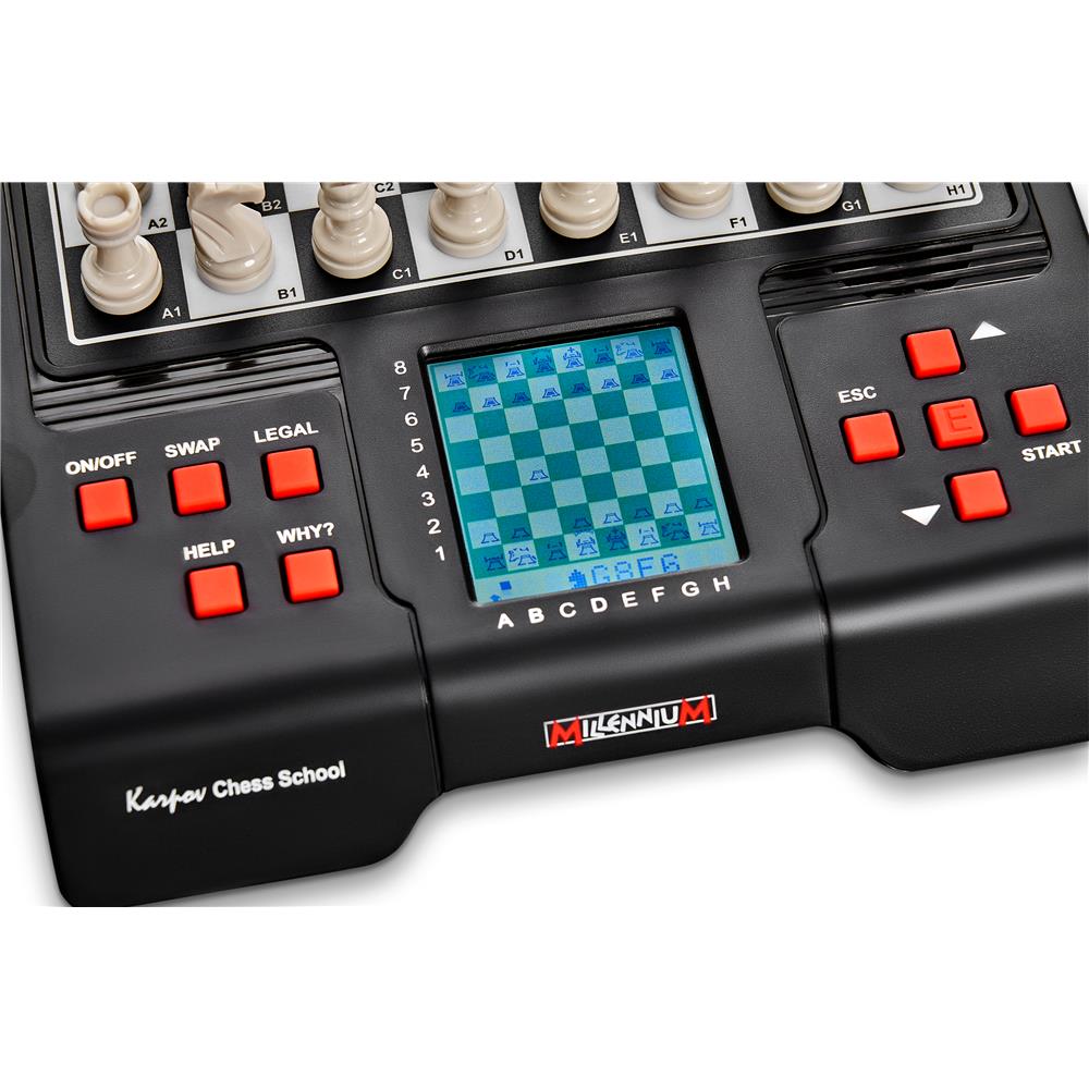 MILLENNIUM M805 Karpov Schachschule – Schachcomputer mit Lernfunktion