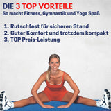 Best Sporting Yogamatte 200x60x1,3cm blau Fitnessmatte rutschfest