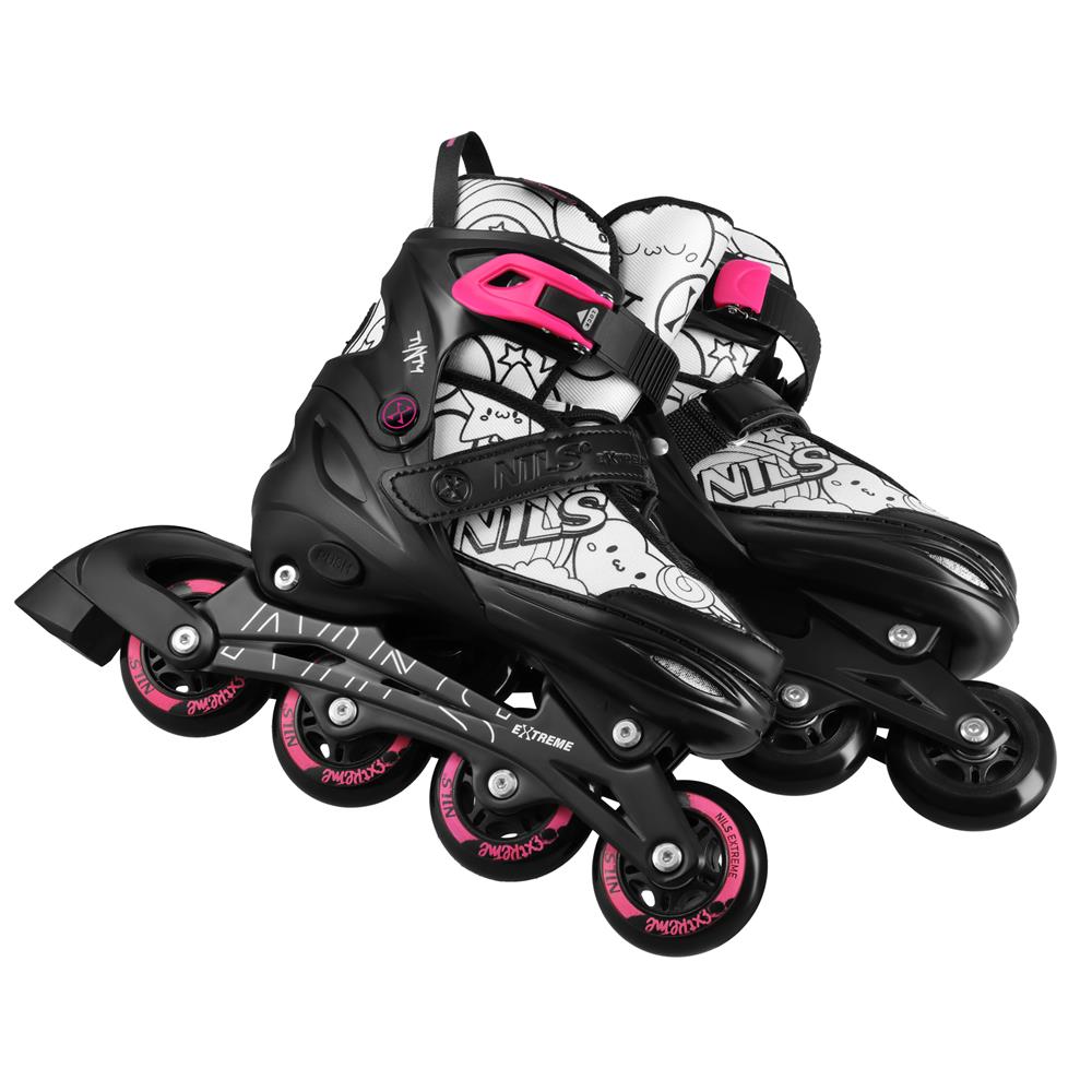 NILS EXTREME NH10907 TINTY 4in1 Inliner Schlittschuhe Rollschuhe Gr. 35-38, verstellbar