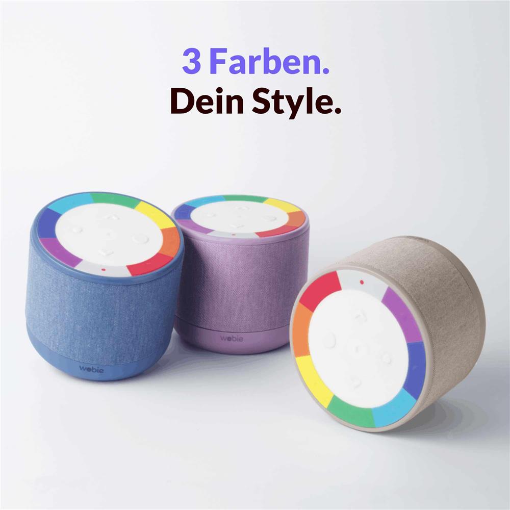 Wobie Box Violett Kinder Musikbox mit Spotify, WLAN, Bluetooth, SD-Slot & Kopfhöreranschluss