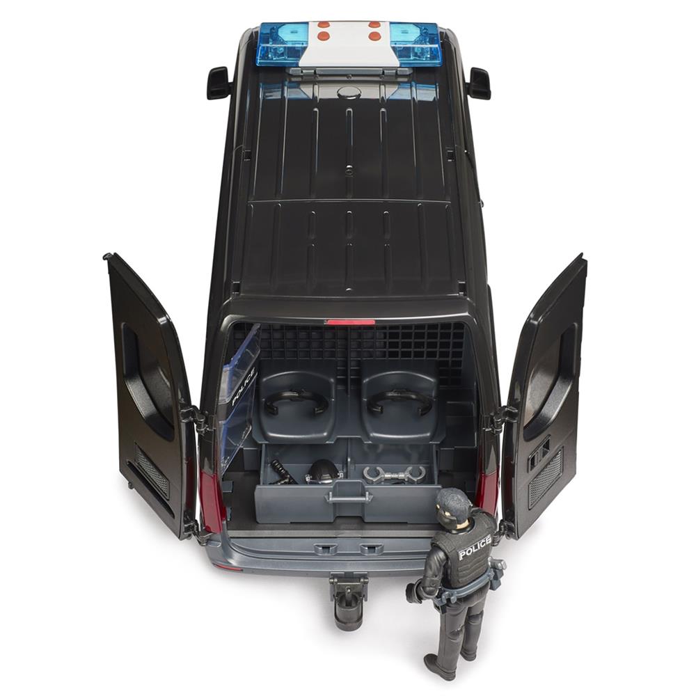 Bruder 02685 - MB Sprinter Police Special Forces, Polizei Spezialeinheit mit Figur