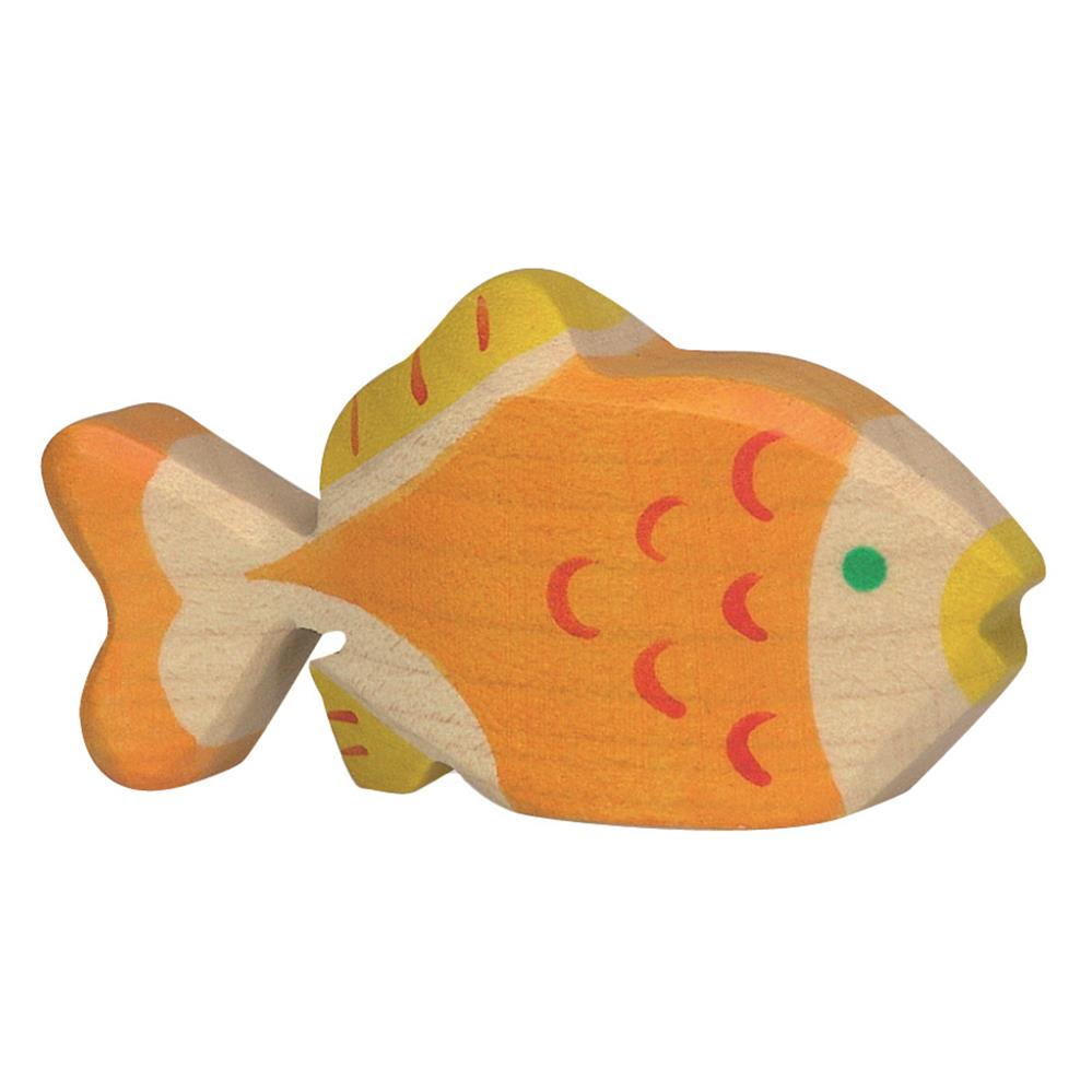 Holztiger Holzfigur - Goldfisch, Holzspielzeug, ab 3 Jahren