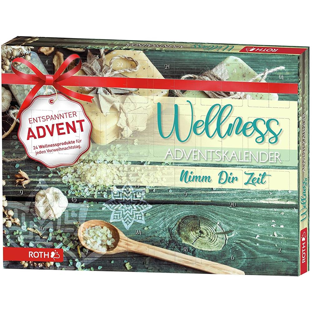 Roth Wellness-Adventskalender "Nimm Dir Zeit" – 24 Bade- & Pflegeartikel für entspannte Auszeiten