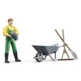 Bruder 62610 - bworld Landwirt mit Zubehör