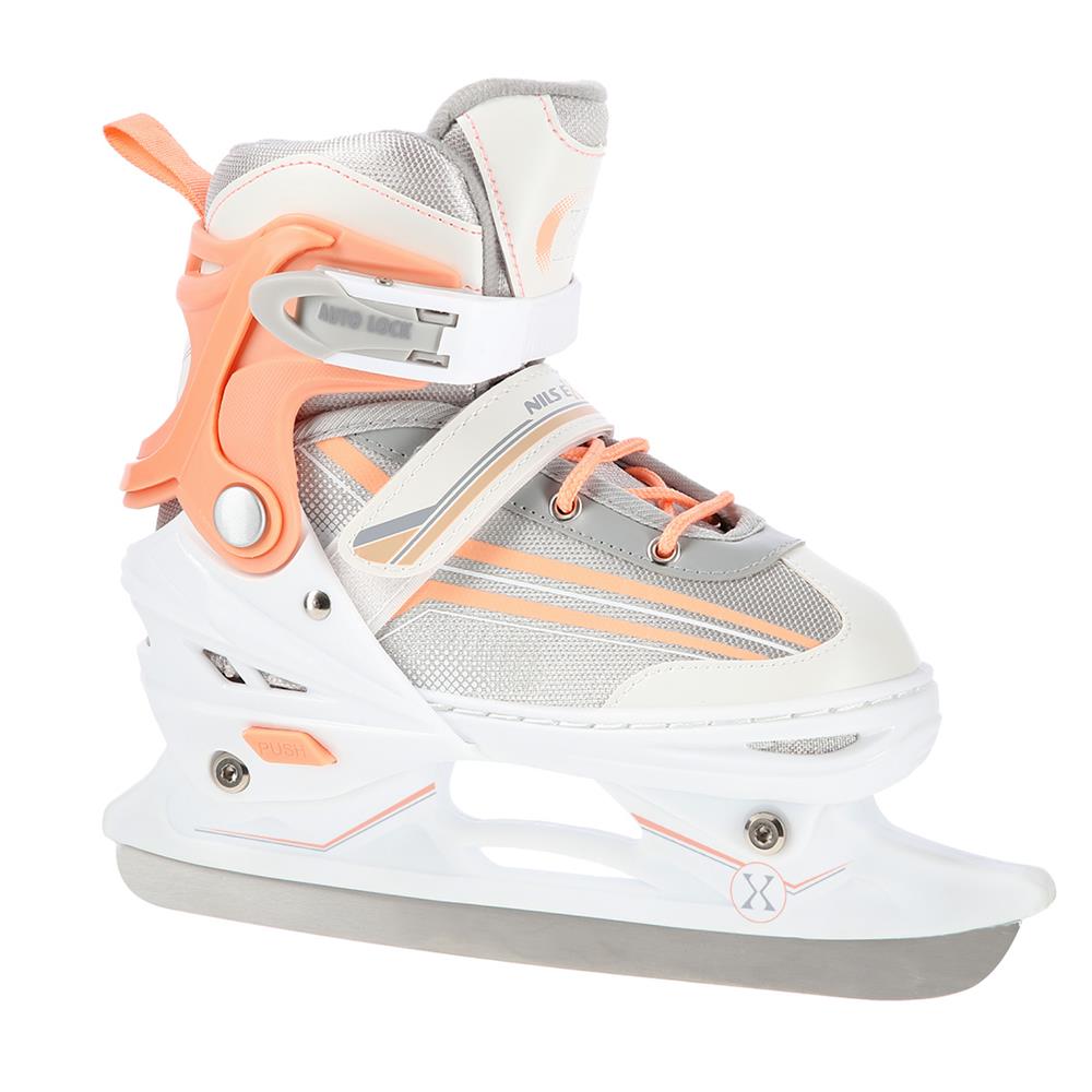NILS EXTREME NH18190 2in1 Inliner Schlittschuhe Gr. 39-43, Weiß-Rosa, verstellbar