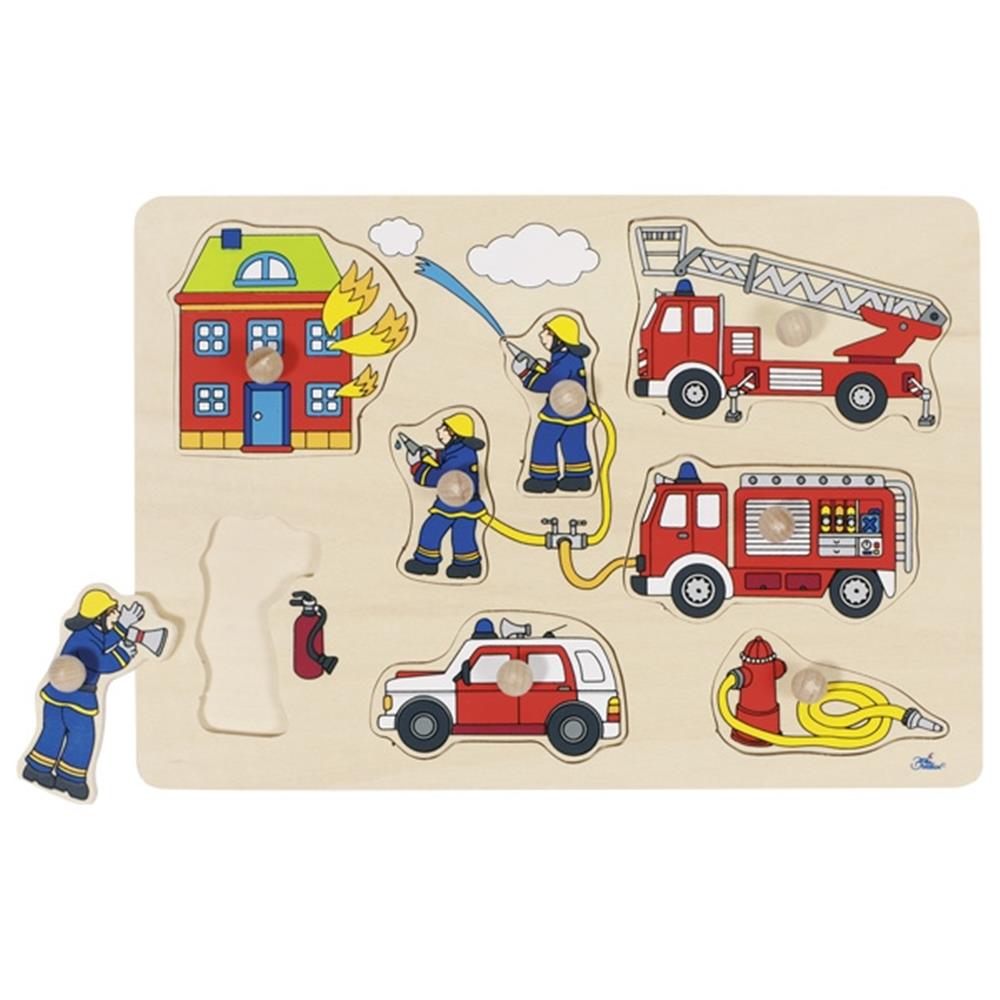 Goki Steckpuzzle Feuerwehr