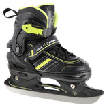 NILS EXTREME NH18191 2in1 Inliner Schlittschuhe Gr. 39-43, Schwarz-Limettengrün, erstellbar