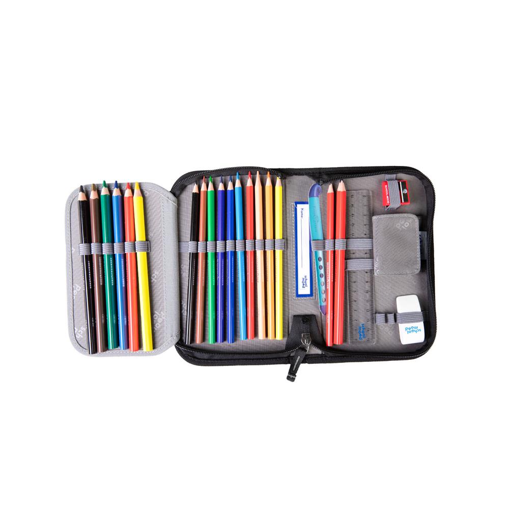 School-Mood Schulranzen Set Champion Pro Kai (Ninja) 7-teilig für Schulanfänger