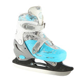 NILS EXTREME NH18331 4in1 Inliner Schlittschuhe Rollschuhe Gr. 35-38, Blau, verstellbar