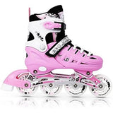 NILS EXTREME NH10905 4in1 Inliner Schlittschuhe Rollschuhe Gr. 35-38, Rosa, verstellbar