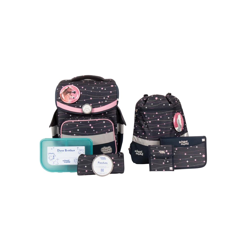 School-Mood Schulranzenset Timeless Air+ Ella (Pony, violett)