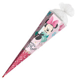 Roth Schultüte Disney Minnie Maus, 85cm, eckig, mit Rot(h)-Spitze und weißem Tüllverschluss