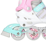 NILS EXTREME NH18192 4in1 Inliner Schlittschuhe Rollschuhe Gr. 34-38, Rosa, verstellbar